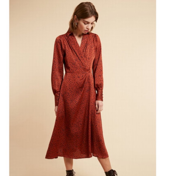 Frnch Dresses & Skirts - FRNCH Adrielle Dress Size Medium Midi NEW